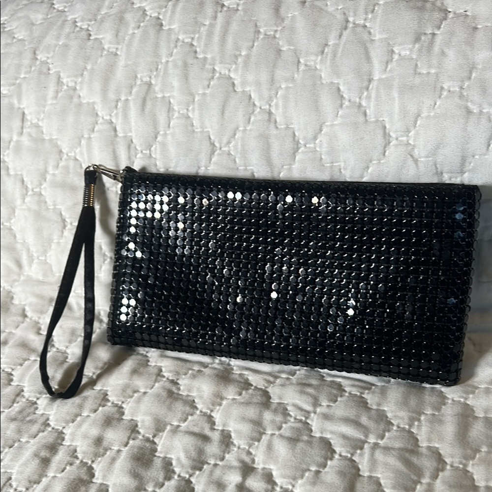 Charming Charlie - Black Sequin Clutch